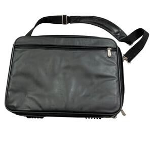 Targus Black Sturdy Travel Laptop Briefcase w/Shoulder Strap